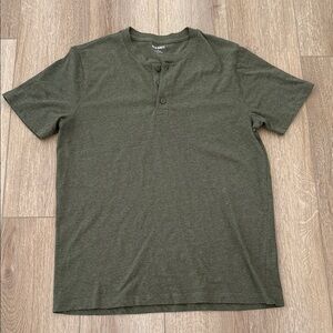 Old Navy Dark Green Henley Tee